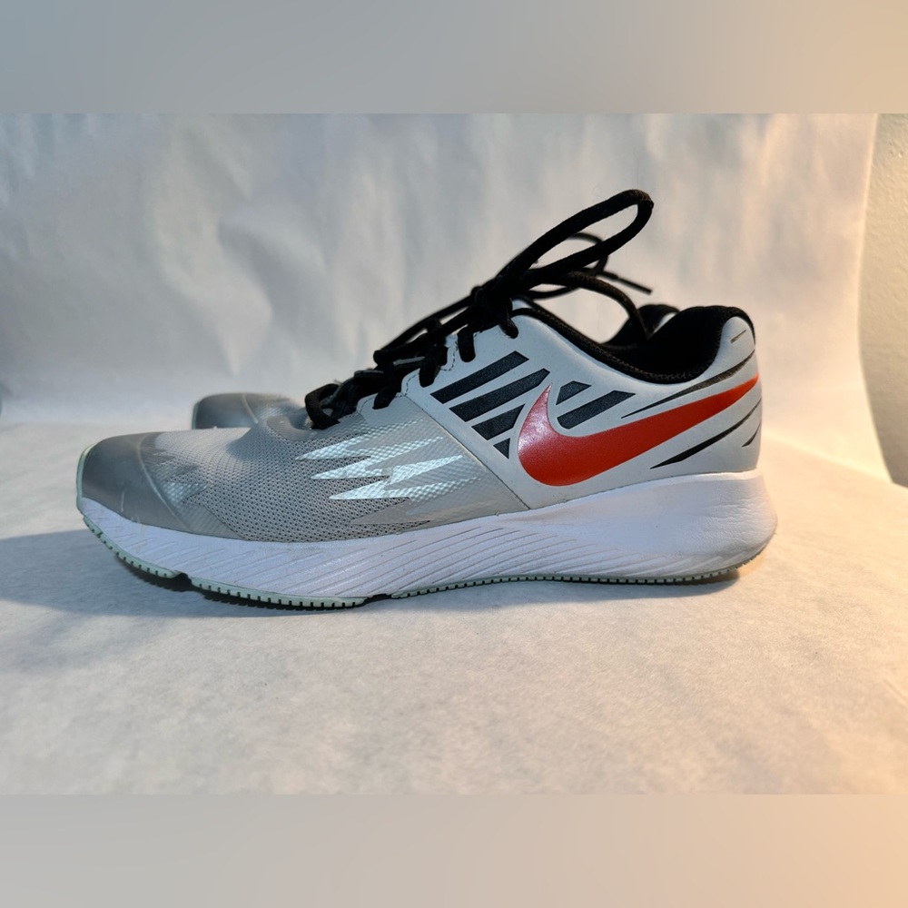 Nike Youth Star Runner SD Pure Platinum Team Orange Running Shoes